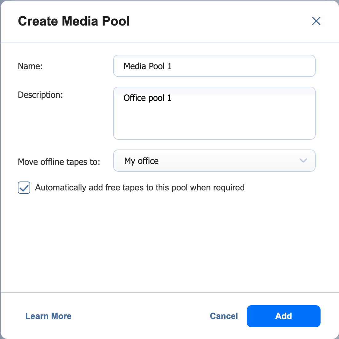 Managing Media Pools